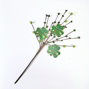 Trébol Artificial del Día de San Patricio Decoración Plástico Tréboles de San Patricio para Hierba para Decoraciones Festivas - Product Image 6