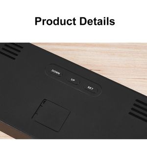 Nuevo Reloj <span class=keywords><strong>Despertador</strong></span> Electrónico Multifuncional Moderno de Plástico con Pantalla LED Digital, Salida USB, Termómetro de Mesa y Calendario Perpetuo - Product Image 6