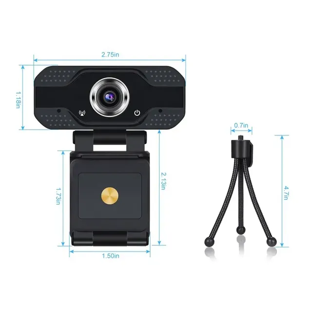 Best Selling 1080P 720P Full hd USB PC Webcam Computer Web Camera for Conference Video Support Tripod