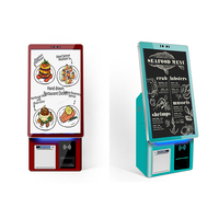 Escáner de Códigos QR Crtly, Kiosco de Autoservicio de 21.5 Pulgadas, Pantalla Táctil Capacitiva de 10 Puntos, Kiosco POS con Sistema Operativo Windows/Android/Linux