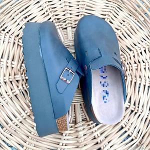 Birkenstocks pour hommes et femmes, chaussures en liège confortables, pantoufles en liège à talons hauts, pantoufles en cuir de vache, matériaux en cuir - antidérapantes - Product Image 5