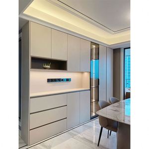 Aimsp <b>Sideboard</b> Living Room Dining Table Room Furniture Luxury Wine Cabinet Wood - Product Image 1