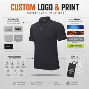 Polo de <span class=keywords><strong>Golf</strong></span> transpirable de manga corta con logotipo personalizado, <span class=keywords><strong>ropa</strong></span> de <span class=keywords><strong>Golf</strong></span> de secado rápido de verano con ajuste seco - Product Image 2