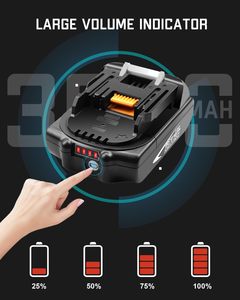 <span class=keywords><strong>18V</strong></span> 6Ah pin lithium bl1815 bl1830 có thể sạc lại không dây công cụ điện pin <span class=keywords><strong>18V</strong></span> pin và bộ sạc - Product Image 6