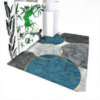 2025 Custom Modern Abstract Pattern Machine-Made Polyester Carpet Rugs Home Use Living Room Sofa Bedroom Floor Coverings