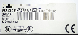 Plc PSS DI 2 301101 Vers 11 Dijital Giriş Programlama Kontrolörü - Product Image 2