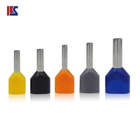 Teny PVC Nilon Terisolasi Pin Terminal Kabel Ganda Ujung Kabel Terminal Konektor Kawat Harga Rendah