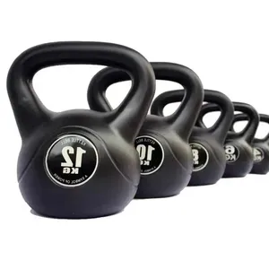 Kettlebells di plastica del cemento della concorrenza su ordinazione di allenamento della forza della palestra di vendita calda di YIWU