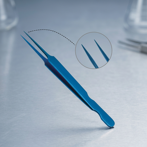 Pinzas de Precisión para Extensión de Pestañas y Cejas, Punta Lisa de Acero Inoxidable, 10 mm, Marca Gold Tier, Duraderas y Excelentes - Product Image 2