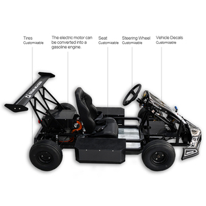 รถโกคาร์ท Vortkart 18KW 120กม./ชม. 72V สำหรับผู้ใหญ่ รถโกคาร์ทไฟฟ้า E Kart Electrico Drift รุ่น ED-2000 1.2kW มอเตอร์แม่เหล็กถาวรแบบซิงโครนัส - Product Image 6