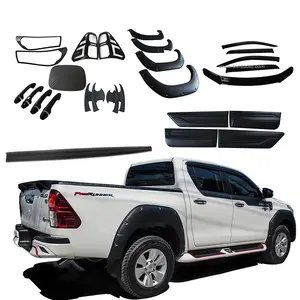 Custom 2020 2021 2022 2023 For Toyota Hilux Accessories Revo Rocco Combo Full Set Chrome Matte Black Car Garnish Cover Factory