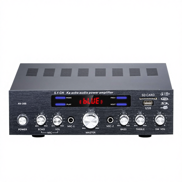 High-power 5.1-channel for Amplifier Flame Retardant Material for Home Use Multi-functional Radio Karaoke Super-heavy Bass