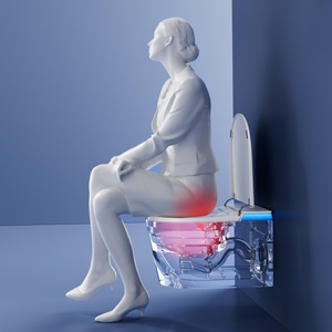 Nouvelle conception de toilette murale intelligente en céramique, à fixation murale, pour femmes, style américain et européen - Product Image 3