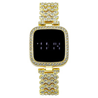 Montre électronique LED carrée simple et élégante pour femme, style tendance, vente en gros Fenyi