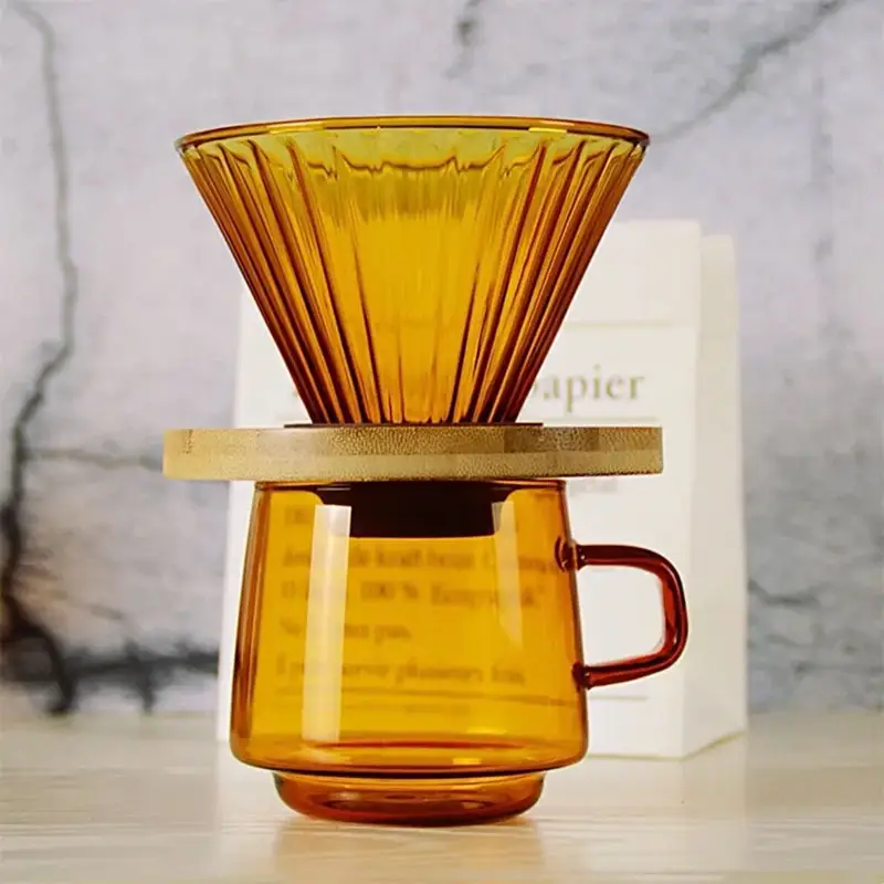 Borosilikat-Becher Glasbecher hitzebeständiger Glasbecher Trinkgeschirr Tee Saft Milchbecher Kaffeebecher Heim-Wassergläser Glas Kaffeebecher