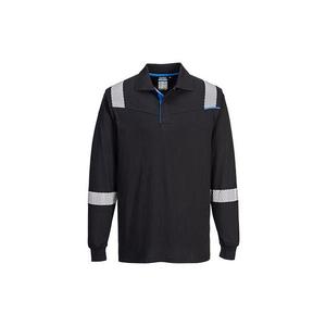 PORTWEST - FR711BKRXXXL WX3 Polo ignifuge à manches longues noir-EAN 5036108386871 FLAME RESISTANT WORKWEAR - Product Image 1