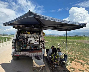 Meilleur auvent d'ombre <span class=keywords><strong>de</strong></span> voiture 4X4 extérieur Suv <span class=keywords><strong>tente</strong></span> latérale maison comptable barres <span class=keywords><strong>de</strong></span> <span class=keywords><strong>toit</strong></span> cabine en aluminium 270 degrés auvent en forme d'éventail sans jambes - Product Image 5