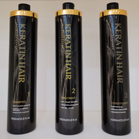 Crème de traitement lissant et réparateur à la kératine brésilienne permanente professionnelle pour salon, 1000 ml