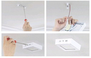 18 Wát treo tường <span class=keywords><strong>LED</strong></span> Bảng điều chỉnh ánh sáng vuông trang trí nội thất khung với cơ thể nhôm IP44 đánh giá cho nhà văn phòng phòng tắm chiếu sáng - Product Image 6