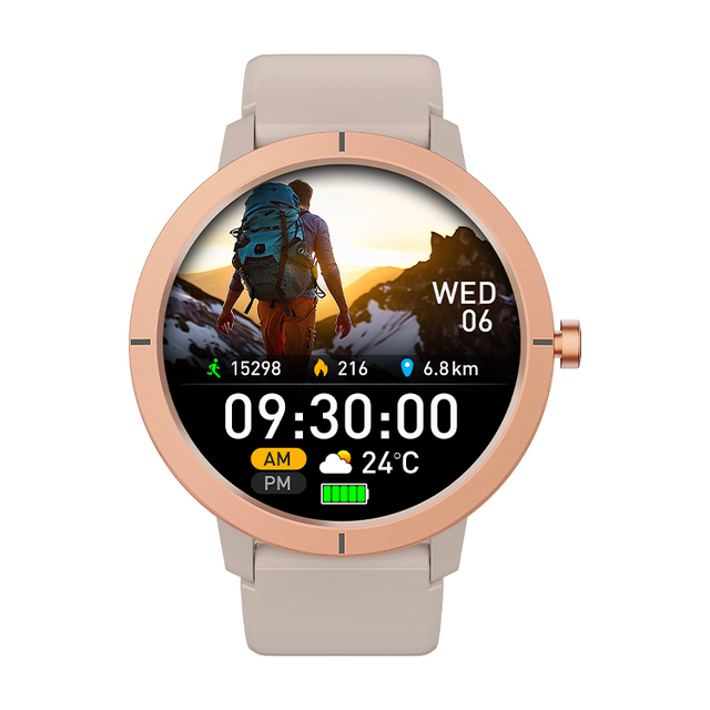 High Quality DM76 Sport Smart Watch with Amoled Display 5ATM Waterproof GPS Smartwatch for Swimming Exercise Health Monitoring