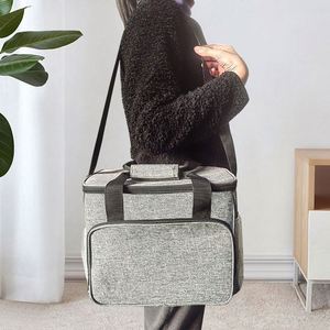 กระเป๋าเก็บความเย็นแบบพกพาสำหรับอาหาร  OEM ODM  รับผลิตตามแบบ  พร้อมพิมพ์ลาย  ใช้ซ้ำได้ เหมาะสำหรับปิกนิกชายหาดและการเก็บรักษาอาหาร - Product Image 1