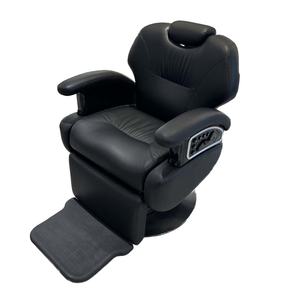 Chaise de barbier électrique antique D avec base en acier inoxydable <span class=keywords><strong>Vibro</strong></span> Massage et support de sèche-cheveux pour meubles de salon pour salons de coiffure - Product Image 1