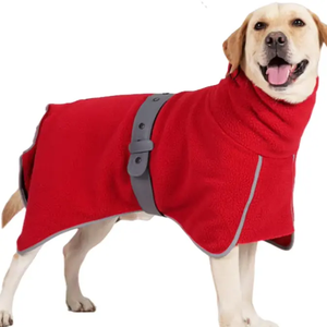 Großhandel Luxus dicken und warmen Stoff hohen Kragen und wind dichtes Design geeignet für mittlere und große Hunde Haustier Ausflug Cape Coat - Product Image 2