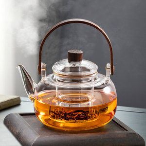 <span class=keywords><strong>Teiera</strong></span> in Vetro H-19 Nuova Resistente alle Alte Temperature, per Uso Alimentare, Ecologica, <span class=keywords><strong>con</strong></span> <span class=keywords><strong>Infusore</strong></span>, per Fornello a Fuoco Aperto ed Elettrico - Product Image 1
