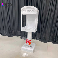 Nouvelle Arrivée LEDA – Cabine Téléphonique Moderne en Métal Blanc avec Livre d'Or Audio Intégré pour Mariages/Événements Anniversaires en Chine – Taille Personnalisable