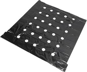 Film de paillage plastique noir et argenté à trous personnalisés pour l'agriculture et le jardinage - Product Image 6