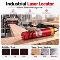 Pièces de localisateur laser industriel ZhonNa 638nm pour équipement laser, découpe bois, pierre, aluminium, ligne croisée, point, refroidissement, coque