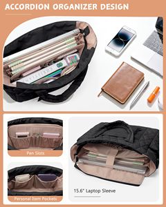 Sac de voyage de sport de gym pliable multi-poches en nylon matelassé durable de marque personnalisée directement de l'usine - Product Image 2