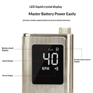 Perceuse à ongles professionnelle sans fil rechargeable en acier inoxydable 40 000 tr/min avec moteur à balais pour manucure et pédicure - Product Image 3