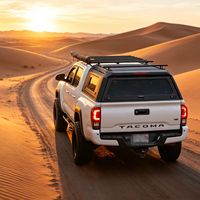 Couverture de benne rigide en alliage d'aluminium pour Toyota (modèles 2016-2023) de 5 pieds, installation sans perçage, étanche, avec verrou de hayon, ajustement sur mesure
