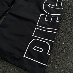 Custom <b>Nylon</b> <b>Track</b> <b>Pants</b> Side Embroidery Logo Design Casual Streetwear Lightweight Jogger Windbreaker <b>Nylon</b> Baggy <b>Pants</b> Men - Product Image 2