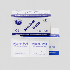 75 % lingettes nettoyantes à l'<span class=keywords><strong>alcool</strong></span> sans peluches, emballées individuellement, 100 pièces, pour le <span class=keywords><strong>nettoyage</strong></span> des appareils électroniques et des écrans - Product Image 2