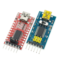 Adaptador convertidor serie Mini USB a TTL con Cable USB FT232RL Módulo adaptador FTDI Placa de ruptura FTDI 3,3 V/5,5 V para Arduino