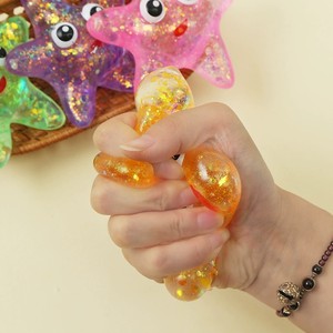 CHENXI Ins Cadeaux Spéciaux <span class=keywords><strong>Anti</strong></span> <span class=keywords><strong>Stress</strong></span> Étoile de Mer Étoile <span class=keywords><strong>Homme</strong></span> Squeeze Jouet Maltose Paillettes Rempli Fidget Toys - Product Image 4