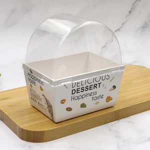Boîte d'emballage personnalisée <span class=keywords><strong>en</strong></span> papier imprimé pour cupcakes, pain, sandwichs, hamburgers, toasts, gaufrettes, beignets, <span class=keywords><strong>biscuits</strong></span>, boîte à emporter pour boulangerie avec couvercle - Product Image 4