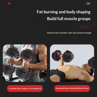 Lingxi – Ensemble d'haltères réglables en fonte de 24 kg/52,5 lb, Kettlebell et Barre d'haltères – Équipement de fitness exclusif transfrontalier – Fabricant