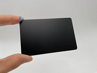 CR80 imprimante uv en acier inoxydable métal noir mat cadeau adhésion cartes de luxe en métal cartes de visite en métal