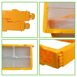 Suministros para Apicultura, Juego de Marcos y Casetes de Plástico para Miel de Abeja de 250 g, Caja para Fabricación de Panal de Miel, Apicultura - Product Image 5
