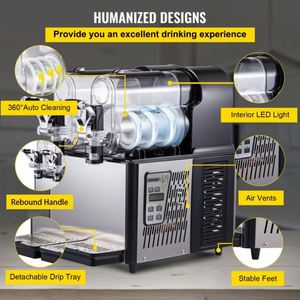 Acier inoxydable commercial 3L * 2 370W Slush Machine New Style Beverage - Product Image 5