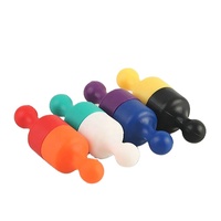 Aimant puissant en plastique coloré pour réfrigérateur, mini aimant magnétique de bureau