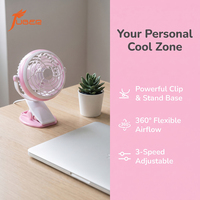 Mini ventilateur de bureau USB de 4 pouces, inclinable à 360 degrés, ventilateur de refroidissement portable pour bureau, ordinateur portable, ventilateur de table silencieux personnel