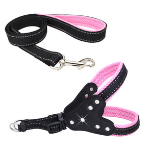 Shiny Diamond Dogs Pull Reflective Arnés <span class=keywords><strong>para</strong></span> perros Set de correa <span class=keywords><strong>Chaleco</strong></span> <span class=keywords><strong>para</strong></span> mascotas Lead - Product Image 5