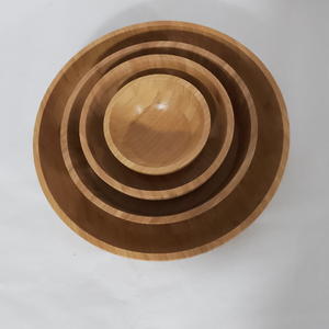 Conjunto de tigela de frutas de salada de bambu - Product Image 3