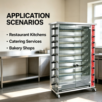 Four à rôtisserie au gaz commercial / Rôtissoire à poulet à 9 étages à vendre