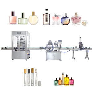 Línea de Llenado de Perfumes Todo en Uno, Llenadora de 6 Boquillas, Tapadora de 2 Husillos, Selladora a Presión, Maquinaria de Empaquetado Cosmético - Product Image 2
