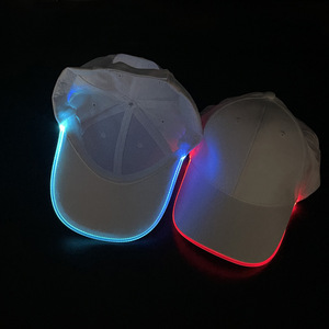 Custom LOGO Hip-hop Performance <b>Flash</b> Glow Party Hat Rave Accessories LED Hat <b>Light</b> up Baseball Led Cap - Product Image 2